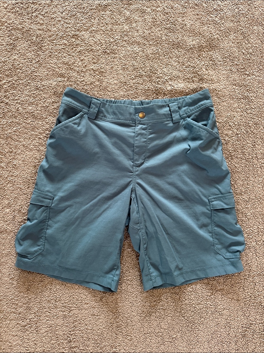 Duluth Trading Co Teal Green Women's Cargo Shorts